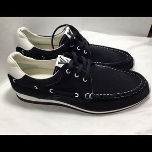 Mens Sz 11 New L Vuitton navy suede casual shoes
